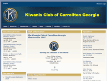 Tablet Screenshot of carrolltonkiwanisclub.org